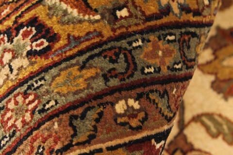 Kashan Beige Hand Knotted 1111 X 152  Area Rug 250-28545 Image 10