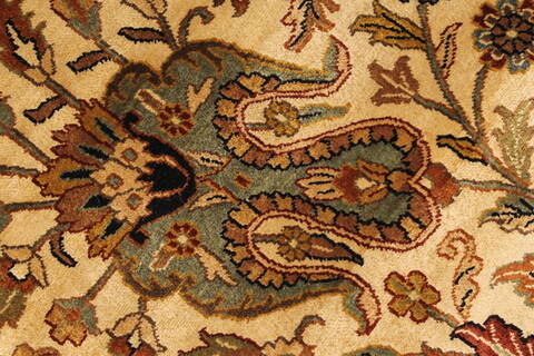 Kashan Beige Hand Knotted 1111 X 152  Area Rug 250-28545 Image 11