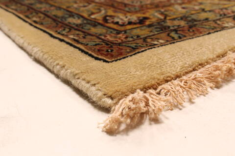 Kashan Beige Hand Knotted 1111 X 152  Area Rug 250-28545 Image 12