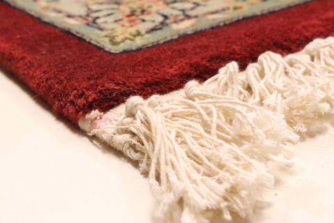 Tabriz Beige Hand Knotted 120 X 150  Area Rug 250-28552 Image 13