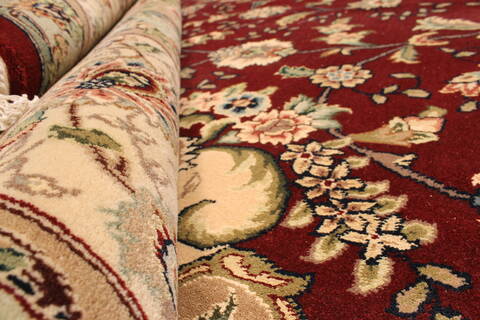 Tabriz Beige Hand Knotted 120 X 150  Area Rug 250-28552 Image 7