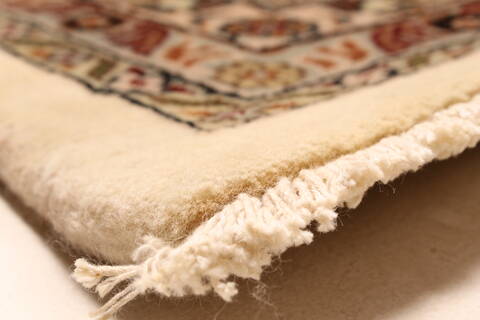 Tabriz Beige Hand Knotted 119 X 150  Area Rug 250-28566 Image 10