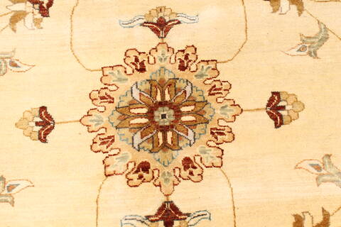 Ziegler Beige Hand Knotted 120 X 157  Area Rug 250-28574 Image 2