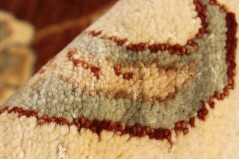 Ziegler Beige Hand Knotted 120 X 157  Area Rug 250-28574 Image 8