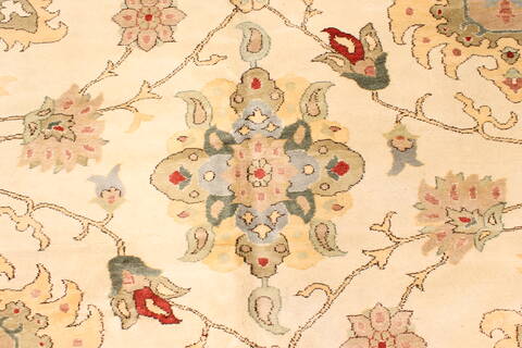 Chobi Beige Hand Knotted 1110 X 155  Area Rug 250-28577 Image 2