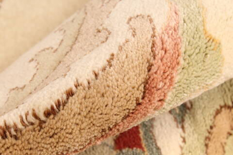Chobi Beige Hand Knotted 1110 X 155  Area Rug 250-28577 Image 9