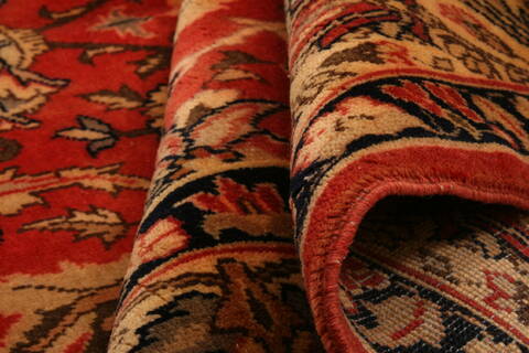 Tabriz Red Hand Knotted 67 X 93  Area Rug 100-28582 Image 2