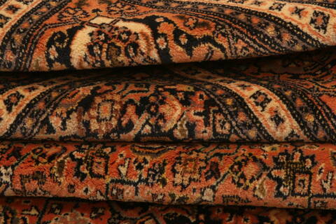 Tabriz Brown Hand Knotted 67 X 93  Area Rug 100-28585 Image 5