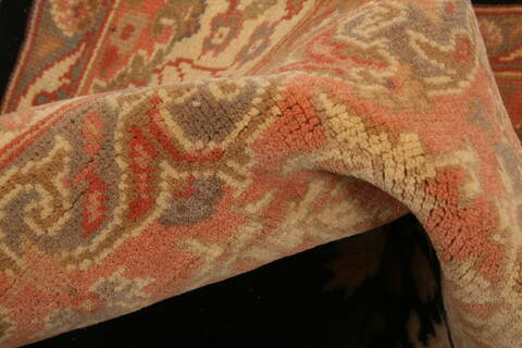 Tabriz Orange Hand Knotted 66 X 95  Area Rug 100-28591 Image 1