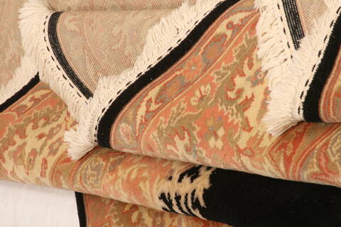 Tabriz Orange Hand Knotted 66 X 95  Area Rug 100-28591 Image 3