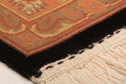 Tabriz Orange Hand Knotted 66 X 95  Area Rug 100-28591 Image 5
