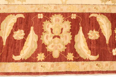 Chobi Beige Hand Knotted 123 X 149  Area Rug 250-28592 Image 3