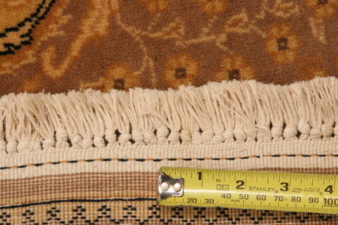 Tabriz Brown Hand Knotted 69 X 99  Area Rug 100-28595 Image 5