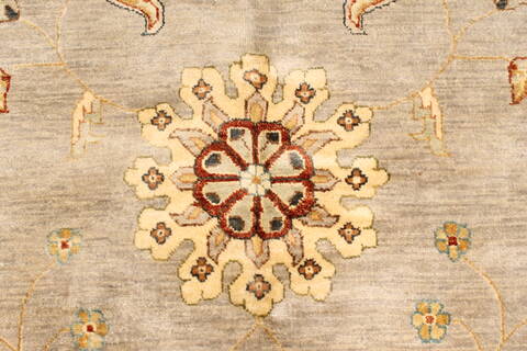 Ziegler Beige Hand Knotted 121 X 154  Area Rug 250-28596 Image 12