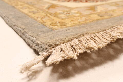 Ziegler Beige Hand Knotted 121 X 154  Area Rug 250-28596 Image 13