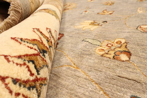 Ziegler Beige Hand Knotted 121 X 154  Area Rug 250-28596 Image 7