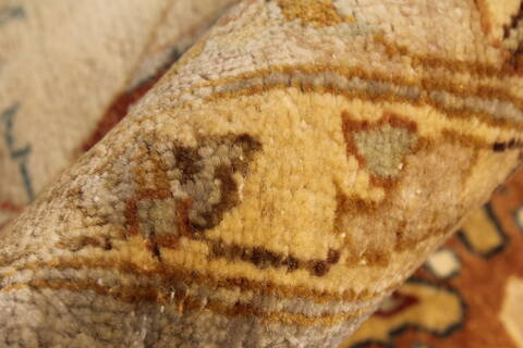 Ziegler Beige Hand Knotted 121 X 154  Area Rug 250-28596 Image 9