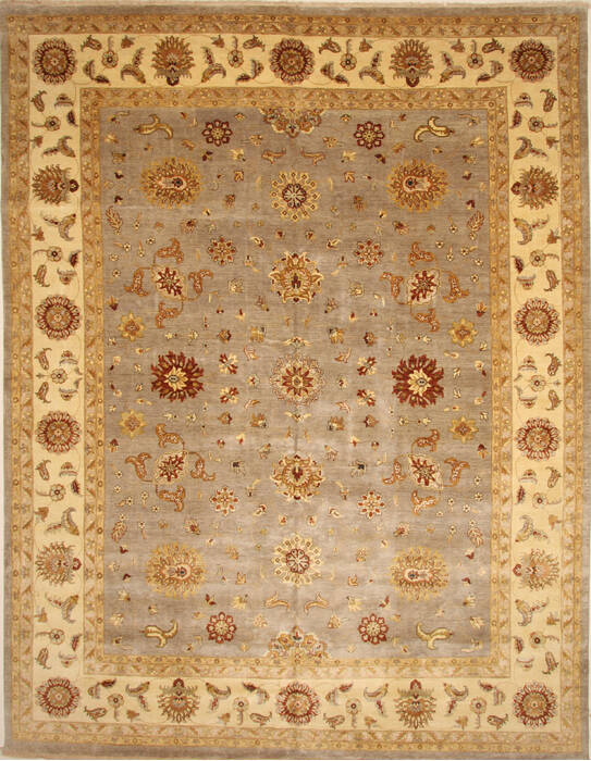 Ziegler Beige Hand Knotted 121 X 154  Area Rug 250-28596 Image 0