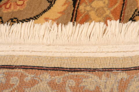 Tabriz Beige Hand Knotted 68 X 93  Area Rug 100-28601 Image 6