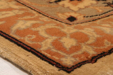 Tabriz Beige Hand Knotted 68 X 93  Area Rug 100-28601 Image 7