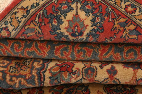 Tabriz Red Hand Knotted 61 X 810  Area Rug 100-28604 Image 4