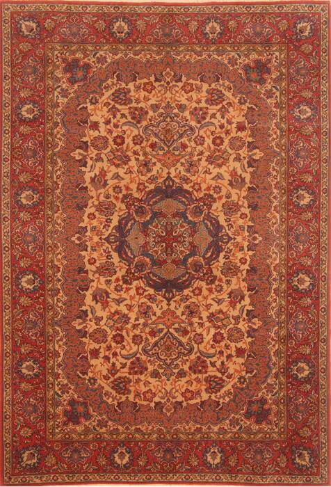 Tabriz Red Hand Knotted 61 X 810  Area Rug 100-28604 Image 0