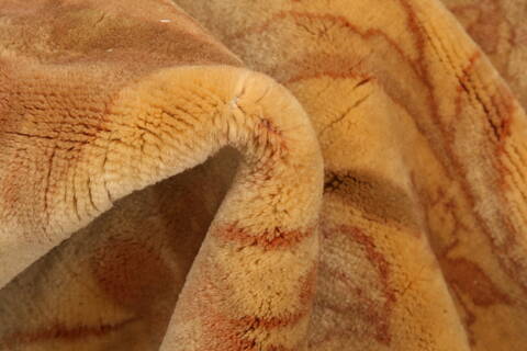 Tabriz Beige Hand Knotted 55 X 811  Area Rug 100-28605 Image 1