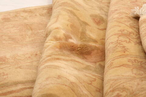 Tabriz Beige Hand Knotted 55 X 811  Area Rug 100-28605 Image 2