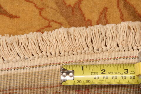 Tabriz Beige Hand Knotted 55 X 811  Area Rug 100-28605 Image 5