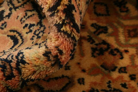 Tabriz Orange Hand Knotted 64 X 91  Area Rug 100-28606 Image 1