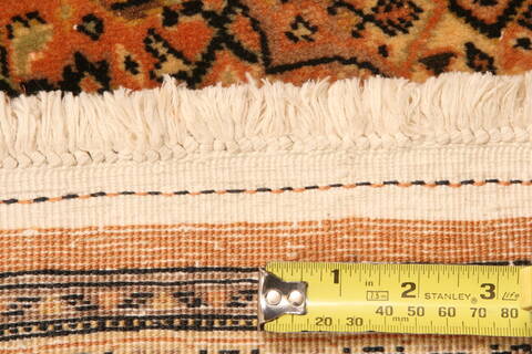 Tabriz Orange Hand Knotted 67 X 96  Area Rug 100-28615 Image 5