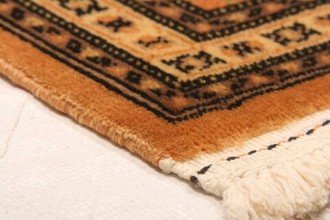 Tabriz Orange Hand Knotted 67 X 96  Area Rug 100-28615 Image 6