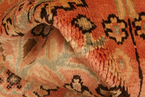 Mahal Red Hand Knotted 67 X 1010  Area Rug 100-28616 Image 1