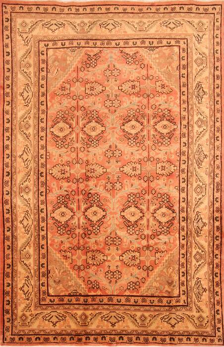 Mahal Red Hand Knotted 67 X 1010  Area Rug 100-28616 Image 0