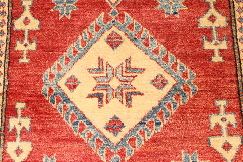 Kazak Red Hand Knotted 35 X 53  Area Rug 250-28623 Image 2