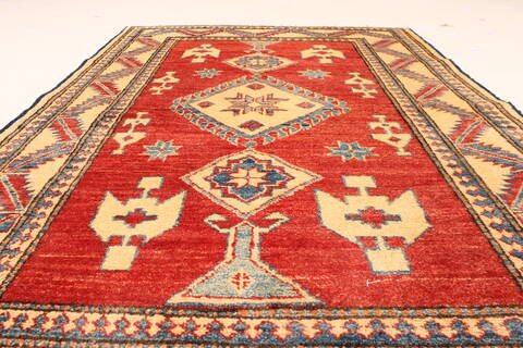 Kazak Red Hand Knotted 35 X 53  Area Rug 250-28623 Image 4