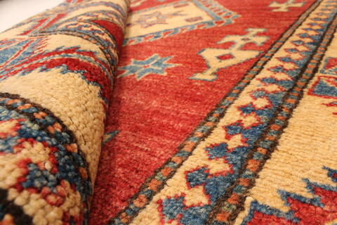 Kazak Red Hand Knotted 35 X 53  Area Rug 250-28623 Image 7