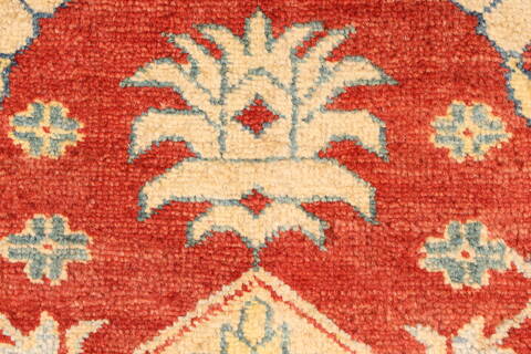 Kazak Orange Hand Knotted 39 X 59  Area Rug 250-28624 Image 11
