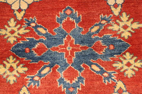 Kazak Orange Hand Knotted 39 X 59  Area Rug 250-28624 Image 2