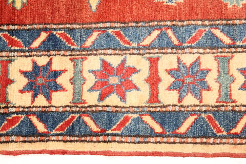 Kazak Orange Hand Knotted 39 X 59  Area Rug 250-28624 Image 3