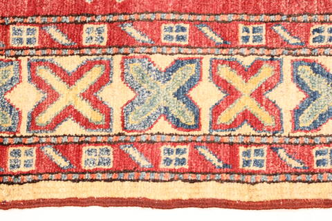 Kazak Red Hand Knotted 35 X 54  Area Rug 250-28631 Image 3
