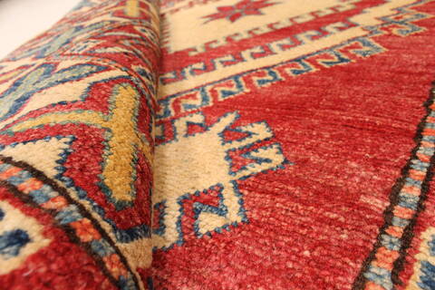 Kazak Red Hand Knotted 35 X 54  Area Rug 250-28631 Image 7