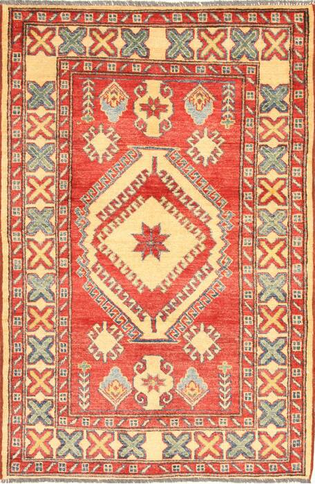 Kazak Red Hand Knotted 35 X 54  Area Rug 250-28631 Image 0