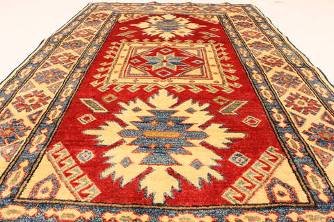Kazak Red Hand Knotted 34 X 57  Area Rug 250-28646 Image 10