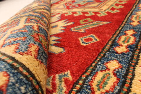 Kazak Red Hand Knotted 34 X 57  Area Rug 250-28646 Image 2