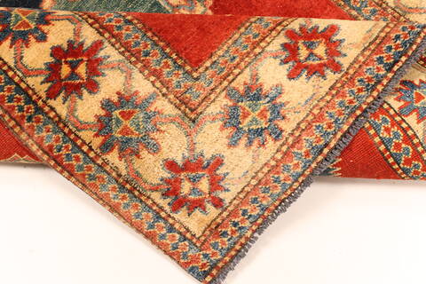 Kazak Orange Hand Knotted 310 X 56  Area Rug 250-28647 Image 6