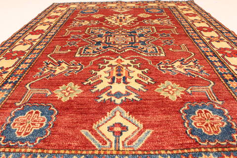 Kazak Red Hand Knotted 41 X 510  Area Rug 250-28650 Image 4