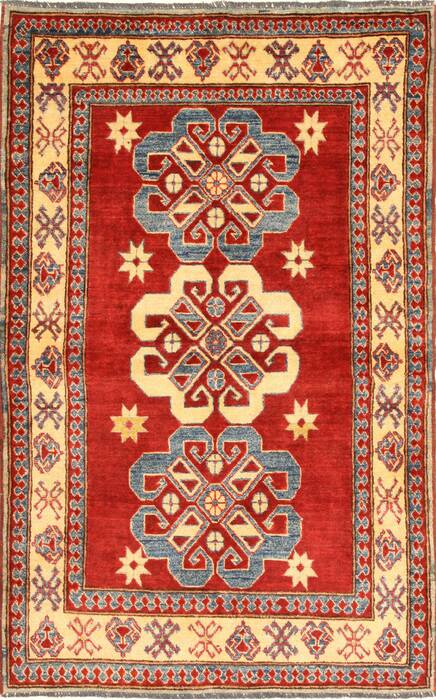 Kazak Red Hand Knotted 36 X 57  Area Rug 250-28660 Image 0