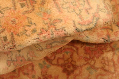 Sarouk Yellow Hand Knotted 70 X 105  Area Rug 100-28689 Image 1