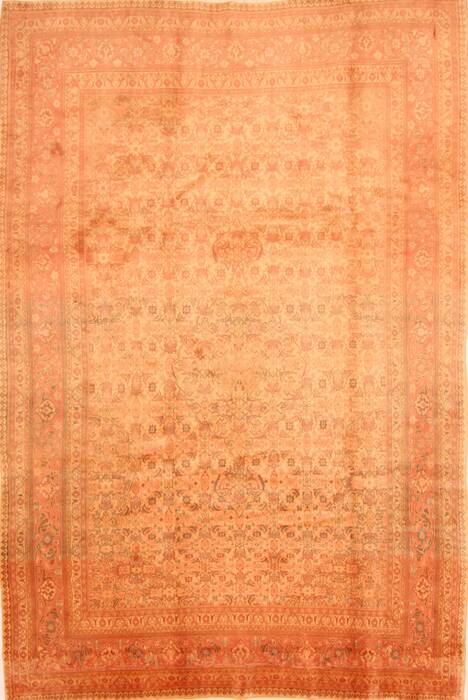 Sarouk Yellow Hand Knotted 70 X 105  Area Rug 100-28689 Image 0